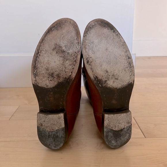 Frye Melissa Button boots / burgundy leather / size 8.5 - Picture 3 of 3